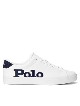 Polo Ralph Lauren: Белые кроссовки