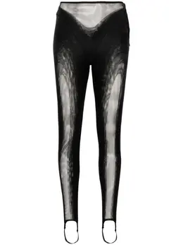 Mugler: Легинсы в сетку 