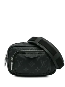 Louis Vuitton Pre-Owned: Чёрная сумка через плечо 