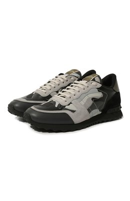 Valentino: Серые кроссовки  Rockrunner