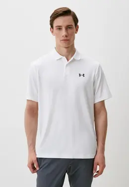 Under Armour: Белое поло 