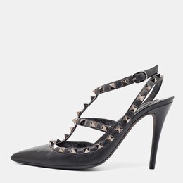 Valentino: Чёрные туфли Rockstud