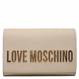 LOVE MOSCHINO: Бежевая сумка