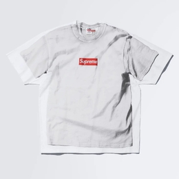 Supreme: Белая футболка  Box Logo