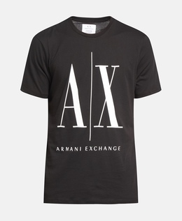 Armani Exchange: Чёрная футболка