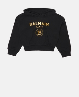 Balmain: Толстовка с капюшоном