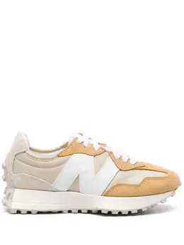 New Balance: Бежевые кроссовки  327