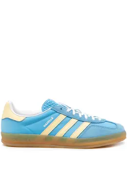 adidas: Голубые кроссовки  Gazelle Indoor