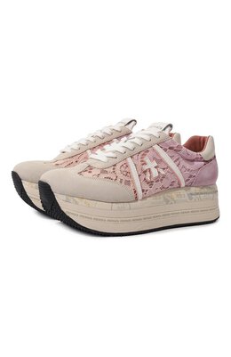 Premiata: Розовые кроссовки  Beth