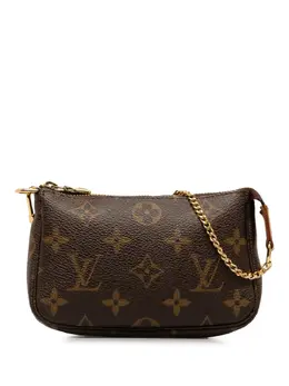 Louis Vuitton Pre-Owned: Коричневый клатч