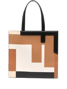 FENDI: Коричневая сумка-шоппер 