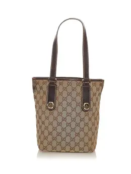 Gucci Pre-Owned: Коричневая сумка-шоппер