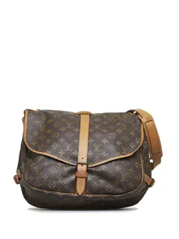 Louis Vuitton Pre-Owned: Коричневая сумка через плечо 