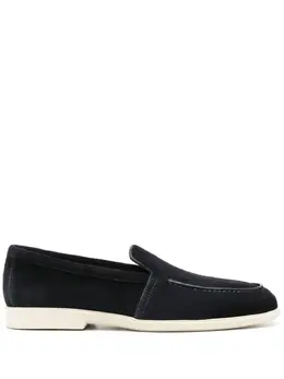 Santoni: Голубые туфли 