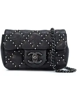 CHANEL Pre-Owned: Чёрная сумка через плечо 