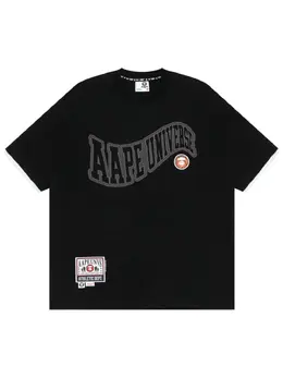 AAPE BY *A BATHING APE®: Чёрная футболка 