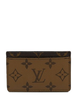 Louis Vuitton Pre-Owned: Коричневый картхолдер