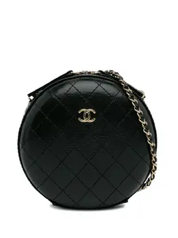 CHANEL Pre-Owned: Чёрная сумка через плечо