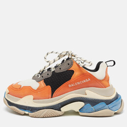 Balenciaga: Многоцветные кроссовки Triple S