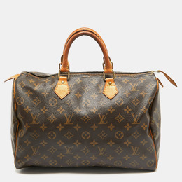 Louis Vuitton: Коричневая сумка  Speedy