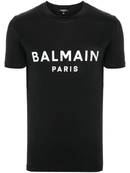 Balmain: Футболка с принтом 