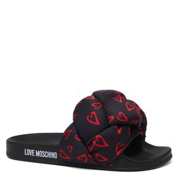 Love Moschino: Чёрные шлёпанцы 