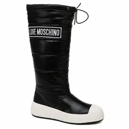 LOVE MOSCHINO: Чёрные сапоги 