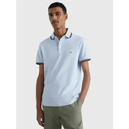 TOMMY HILFIGER: Голубое поло 