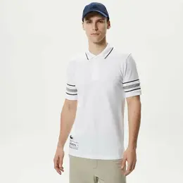 LACOSTE: Белое поло 