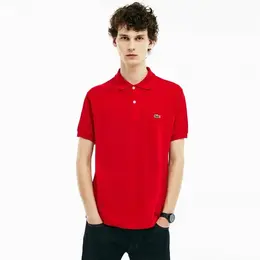 LACOSTE: Красное поло 
