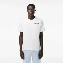 LACOSTE: Белая футболка 