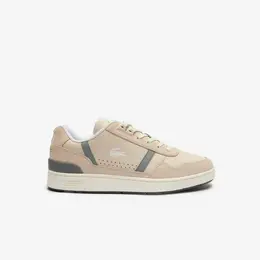 LACOSTE: Бежевые кеды 