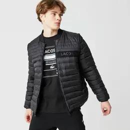 LACOSTE: Чёрная куртка 