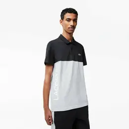 LACOSTE: Чёрное поло 