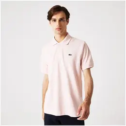 LACOSTE: Розовое поло 