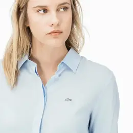 LACOSTE: Голубая рубашка 