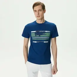 LACOSTE: Тёмная футболка 