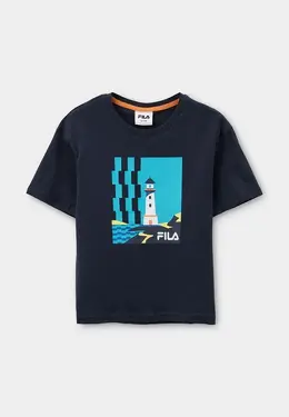 Fila: Синяя футболка 