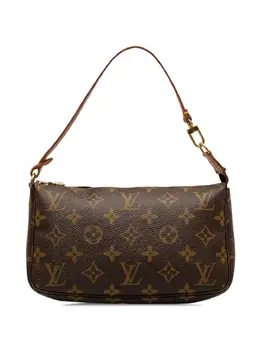 Louis Vuitton Pre-Owned: Коричневый клатч