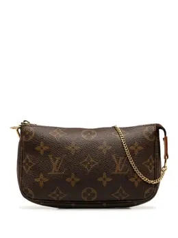 Louis Vuitton Pre-Owned: Коричневый клатч