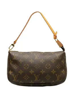 Louis Vuitton Pre-Owned: Коричневый клатч