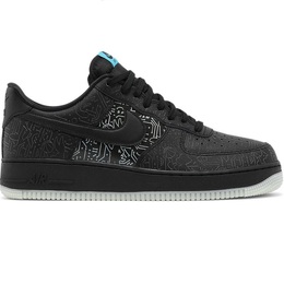 Nike: Чёрные кроссовки  Air Force 1