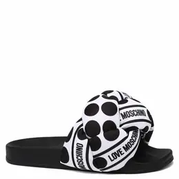 LOVE MOSCHINO: Белые шлёпанцы 