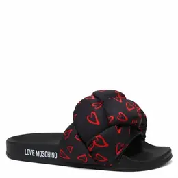 LOVE MOSCHINO: Чёрные шлёпанцы 