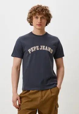 Pepe Jeans: Серая футболка