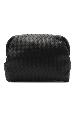 Bottega Veneta: Чёрный клатч 