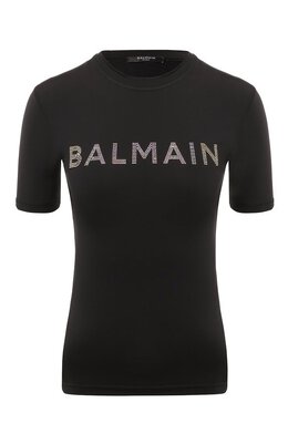 Balmain: Чёрная футболка 