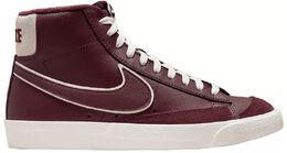 Nike: Бордовые кроссовки Blazer Mid 77