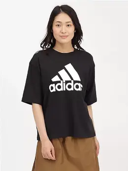 Adidas: Чёрная футболка  Essentials