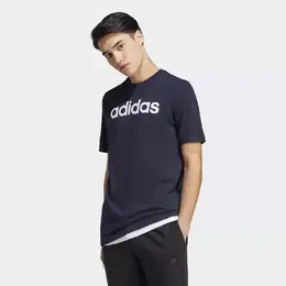 Adidas: Синяя футболка 